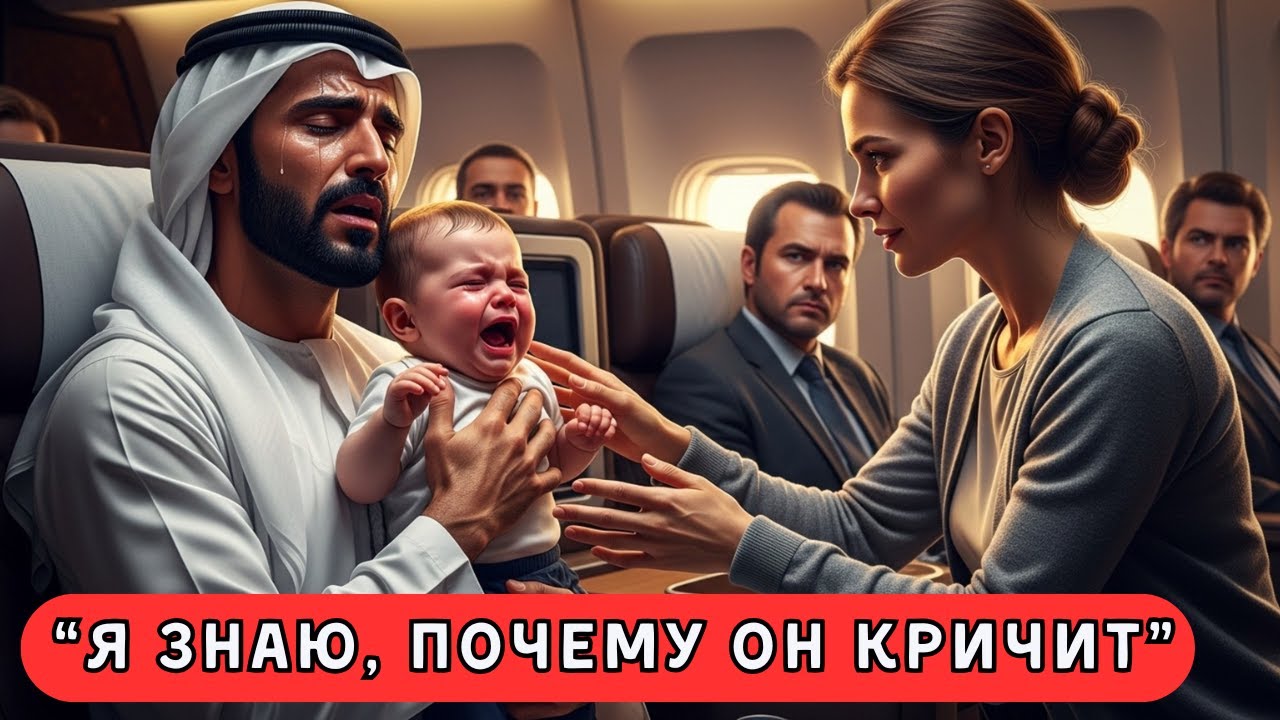 Ребенок ШЕЙХА миллионера без конца плакал в самолете! Пока скромная женщина не сказала это…