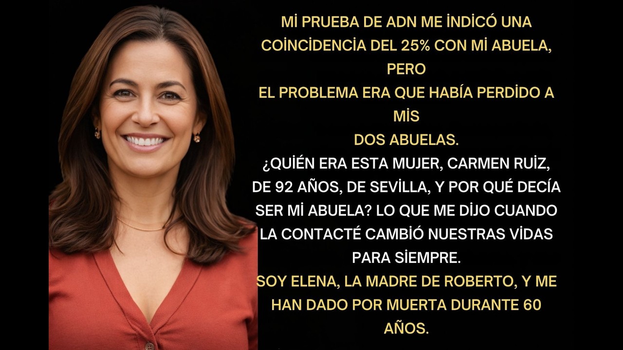 Dijeron que mi abuela murió en 1965... Una prueba de ADN la encontró 60 años después en Sevilla.