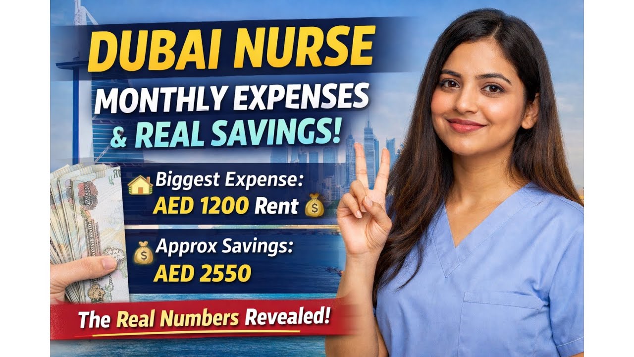 •	Dubai Nurse Expenses Breakdown | Salary 5000 AED Reality