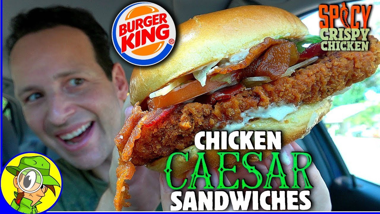 Burger King® | SPICY Цыпленок Цезарь Сэндвич Обзор ???????????? | Peep Э...