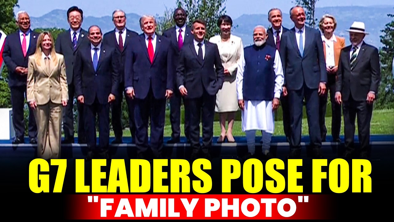 WATCH LIVE: G7 leaders pose for 