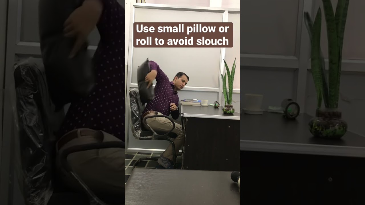 Proper sitting posture #backpain #neckpain #chiropractic #shortsfeed #exercise