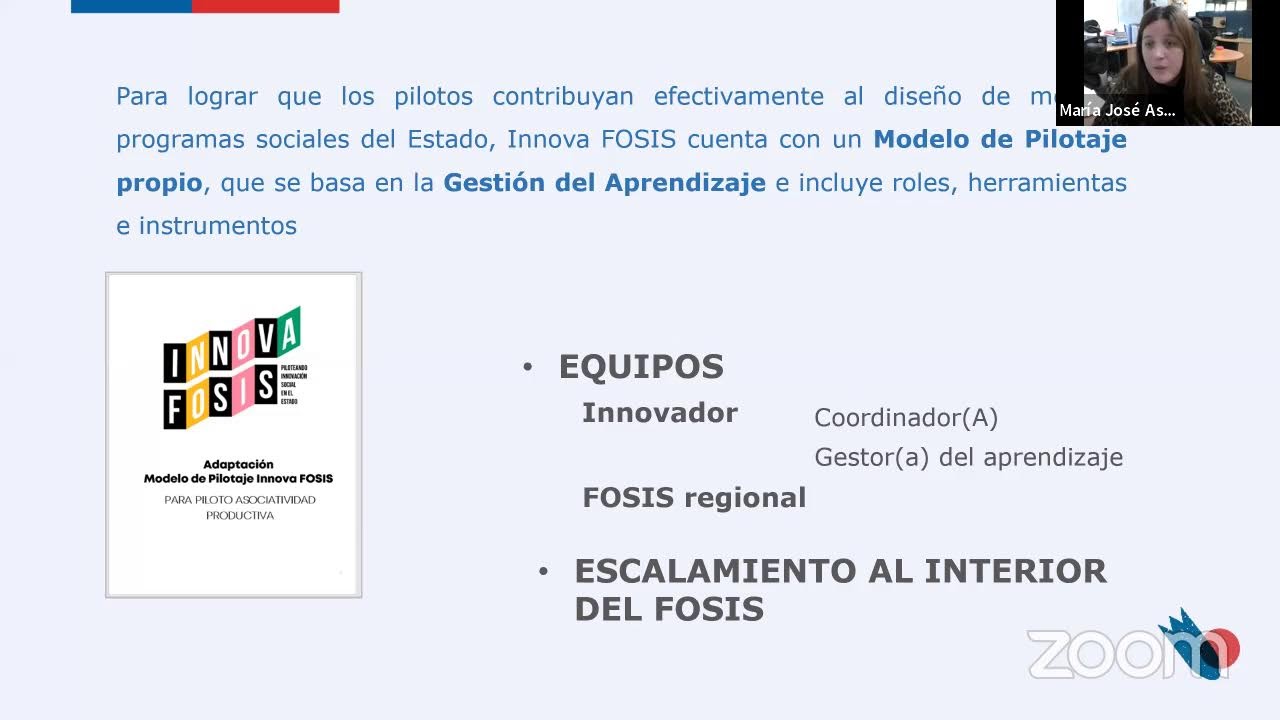 Taller online Piloto Asociatividad Productiva FOSIS