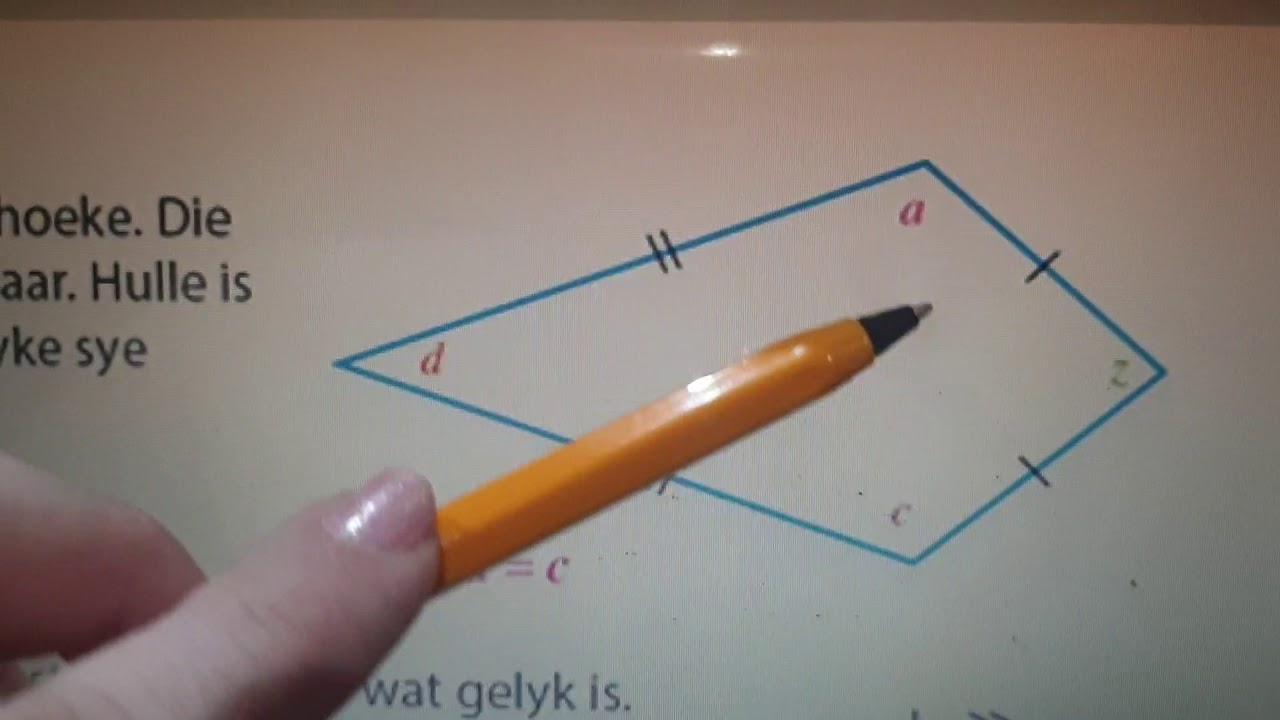 Gr 8 Vierhoeke en hul eienskappe