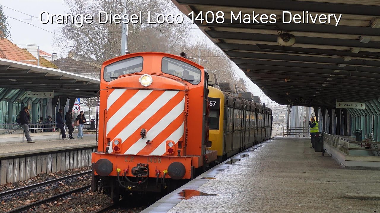 English Electric Diesel Loco Makes Delivery at Carcavelos