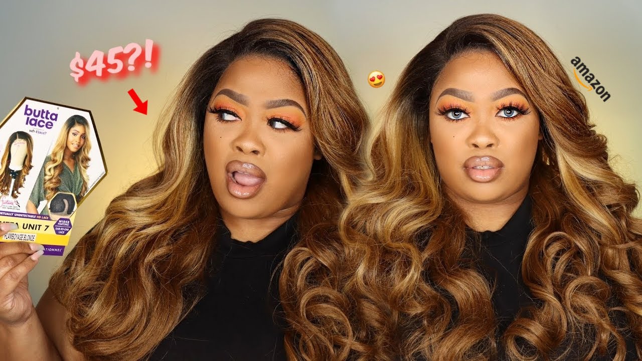 MUST SEE BLONDE SYNTHETIC AMAZON WIG INSTALL | SENSATIONNEL BUTTA UNIT 7