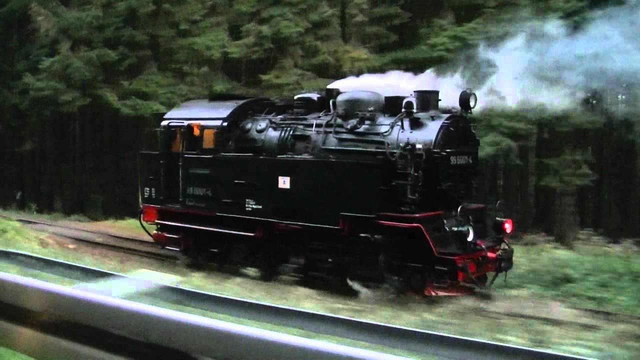 Dampflok 99 6001 auf Überführung (ohne Zug)