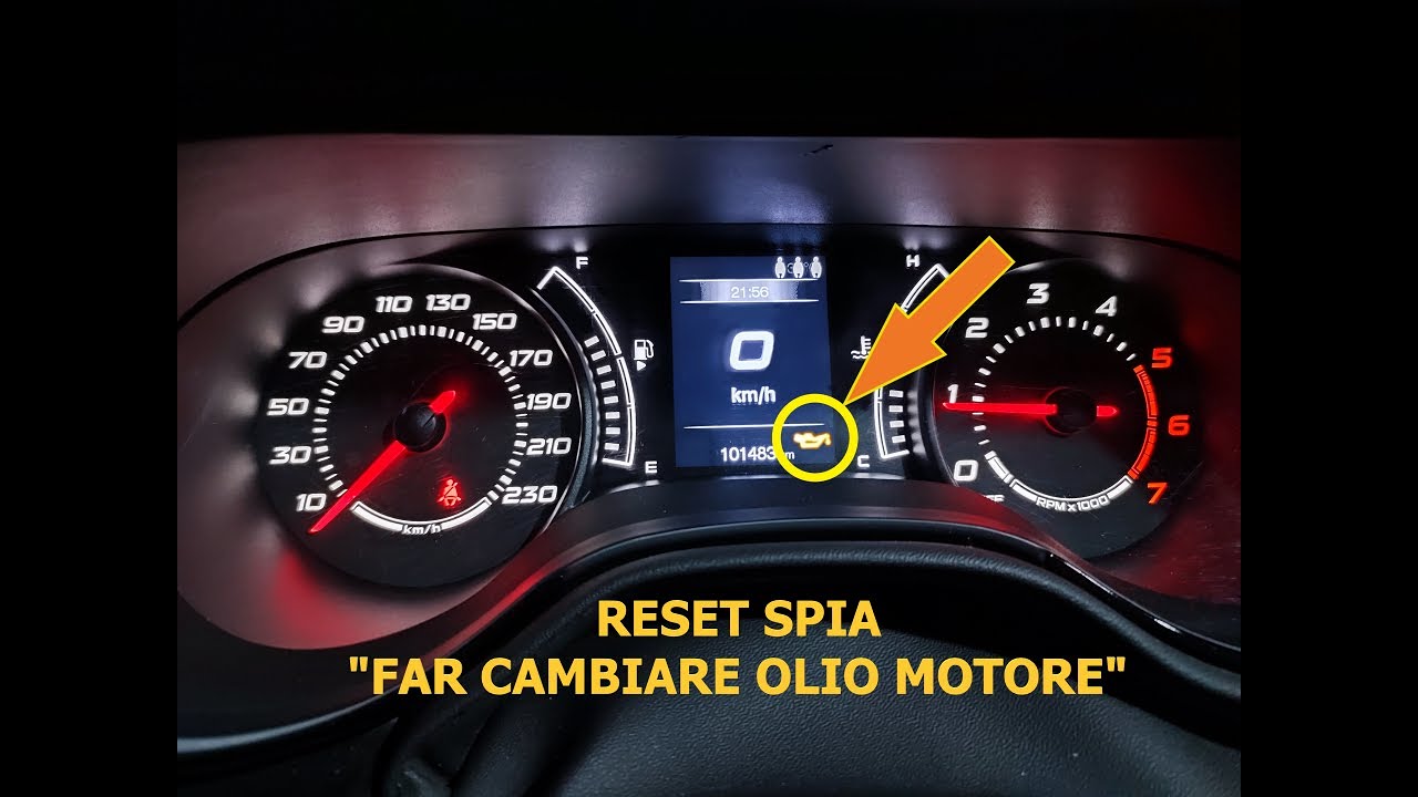 RESET SPIA "FAR CAMBIARE OLIO MOTORE" SU FIAT TIPO (356) 1.6 MULTIJET II