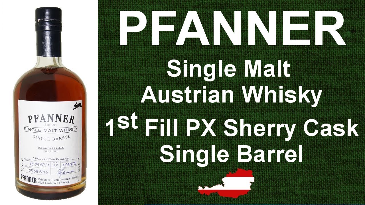 PFANNER Single Malt Austrian Whisky 1st Fill PX Sherry Cask Single Barrel Review #239 - WhiskyJason