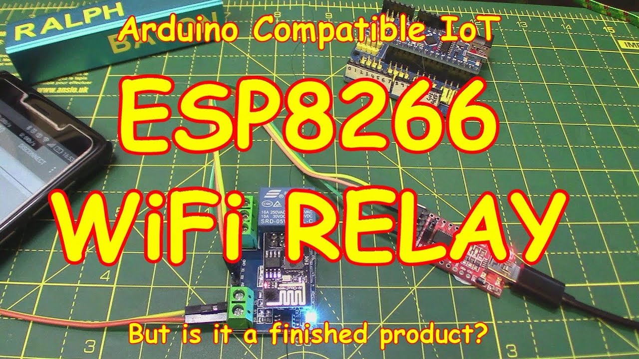 #107 ESP8266 WiFi Relay (with an Arduino)