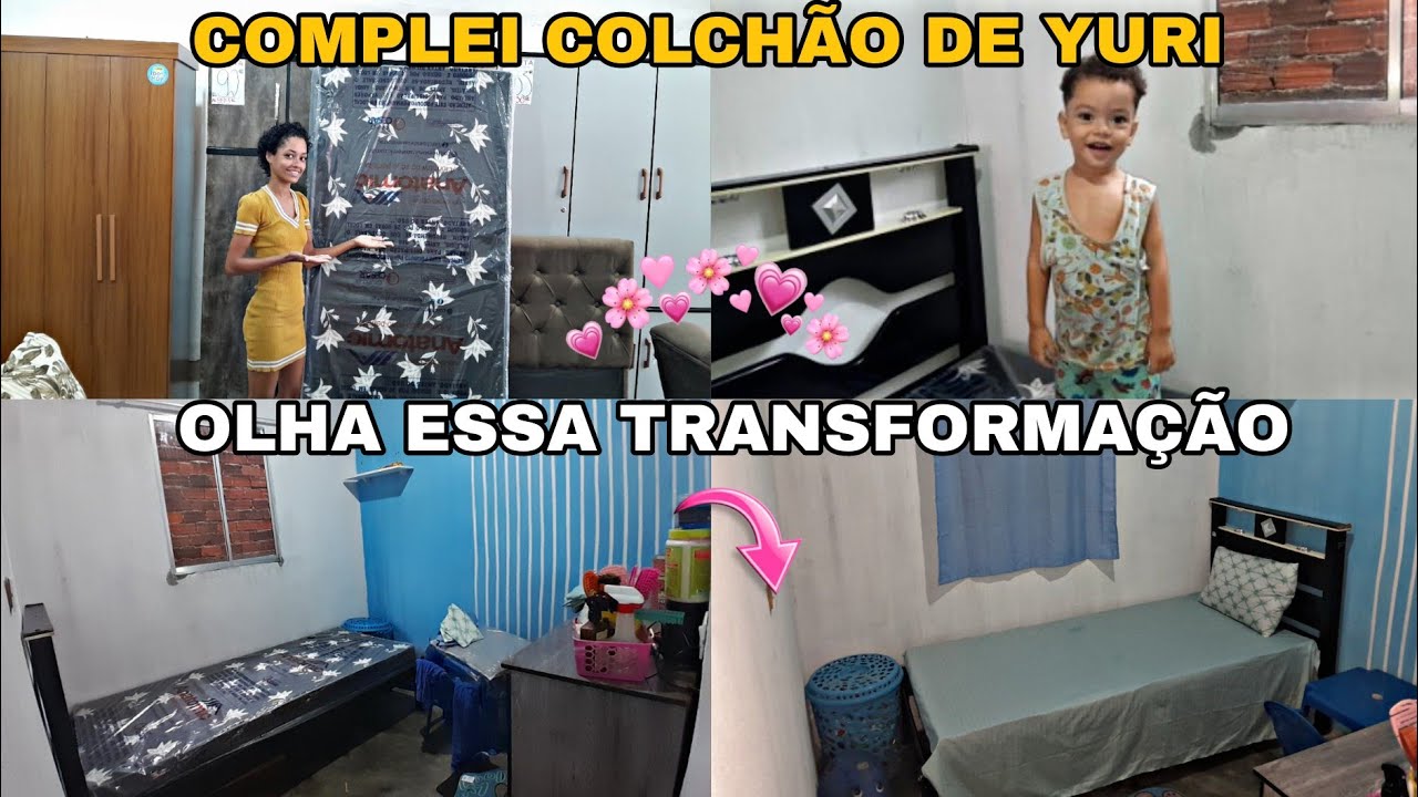 🌸COMPREI O COLCHÃO OLHA ESSA TRANSFORMAÇÃO NO QUARTO DE YURI💙