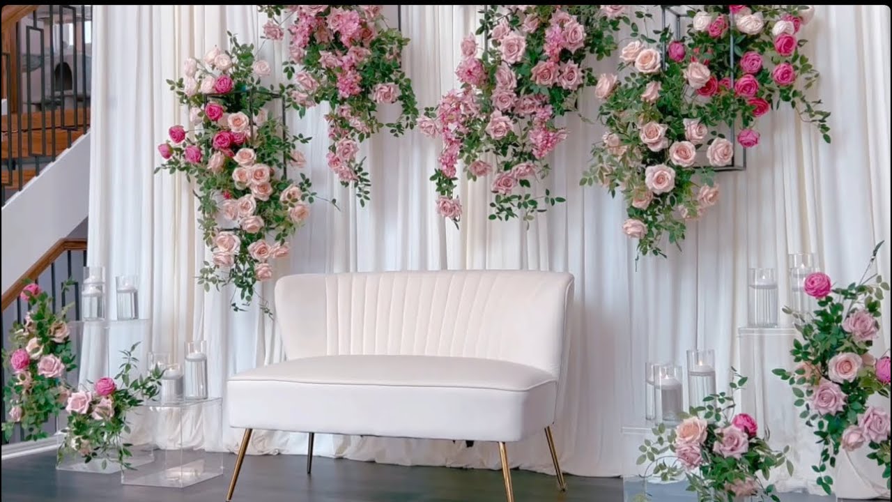 DIY - Floating Floral Stand Backdrop