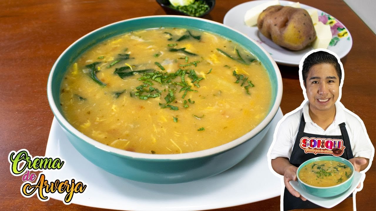 ¿COMO HACER sopa CREMA DE ARVEJAS casera? 🤩😋🥣