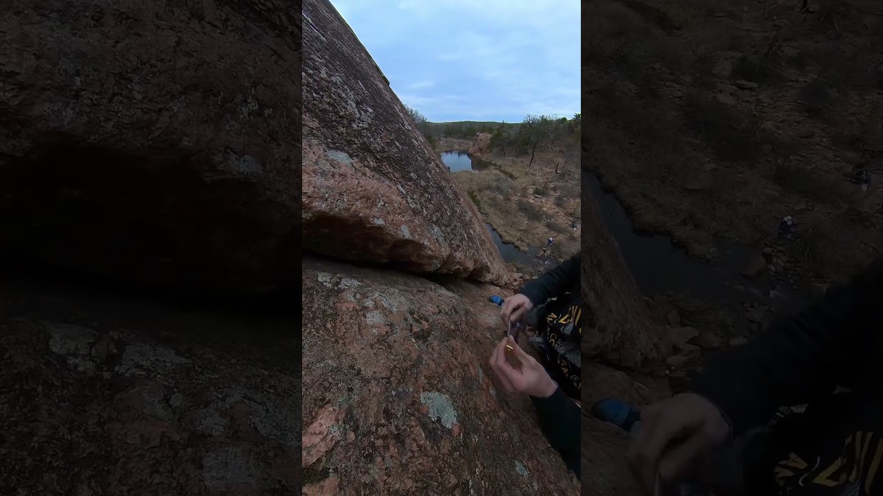 Nut placement #climbing #climb #tradclimbing #climber #rockclimb #gopro #climbinglife #adventure