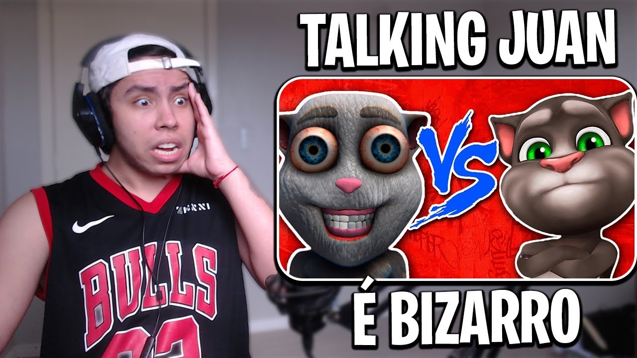 REACT Talking Juan Vs. Talking Tom - Batalha de Rap - Batalha de games - Brutusmano