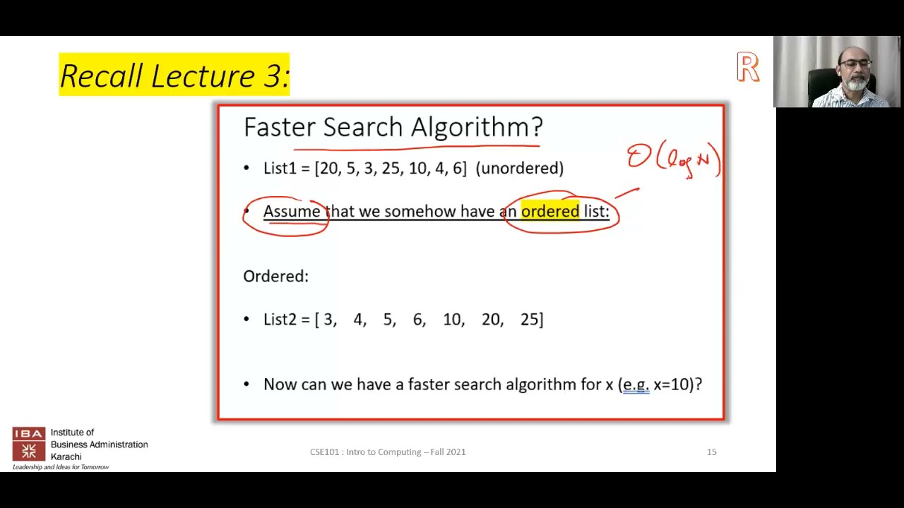 IBA: Intro to Computing - F21 - Lecture 14 - Complexity comparisons of Linked Lists and Arrays