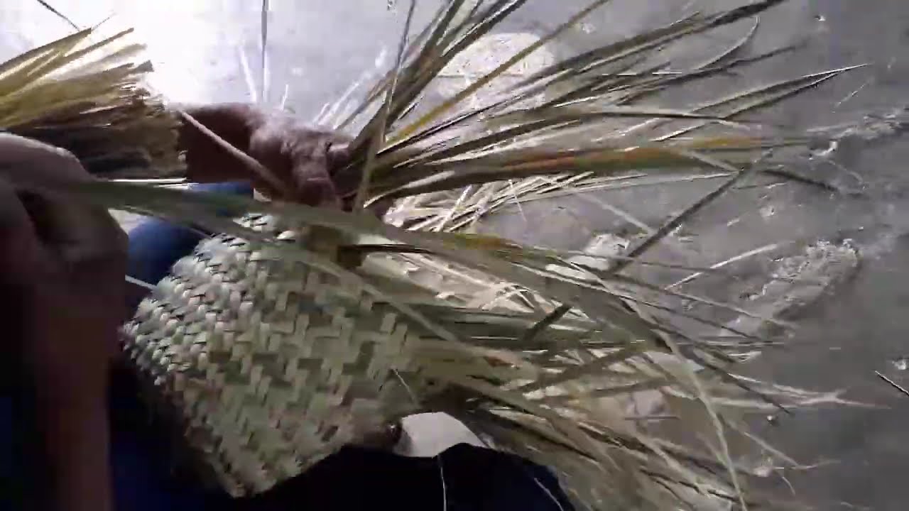 como hacer un sombrero de palma verde muy bonito,