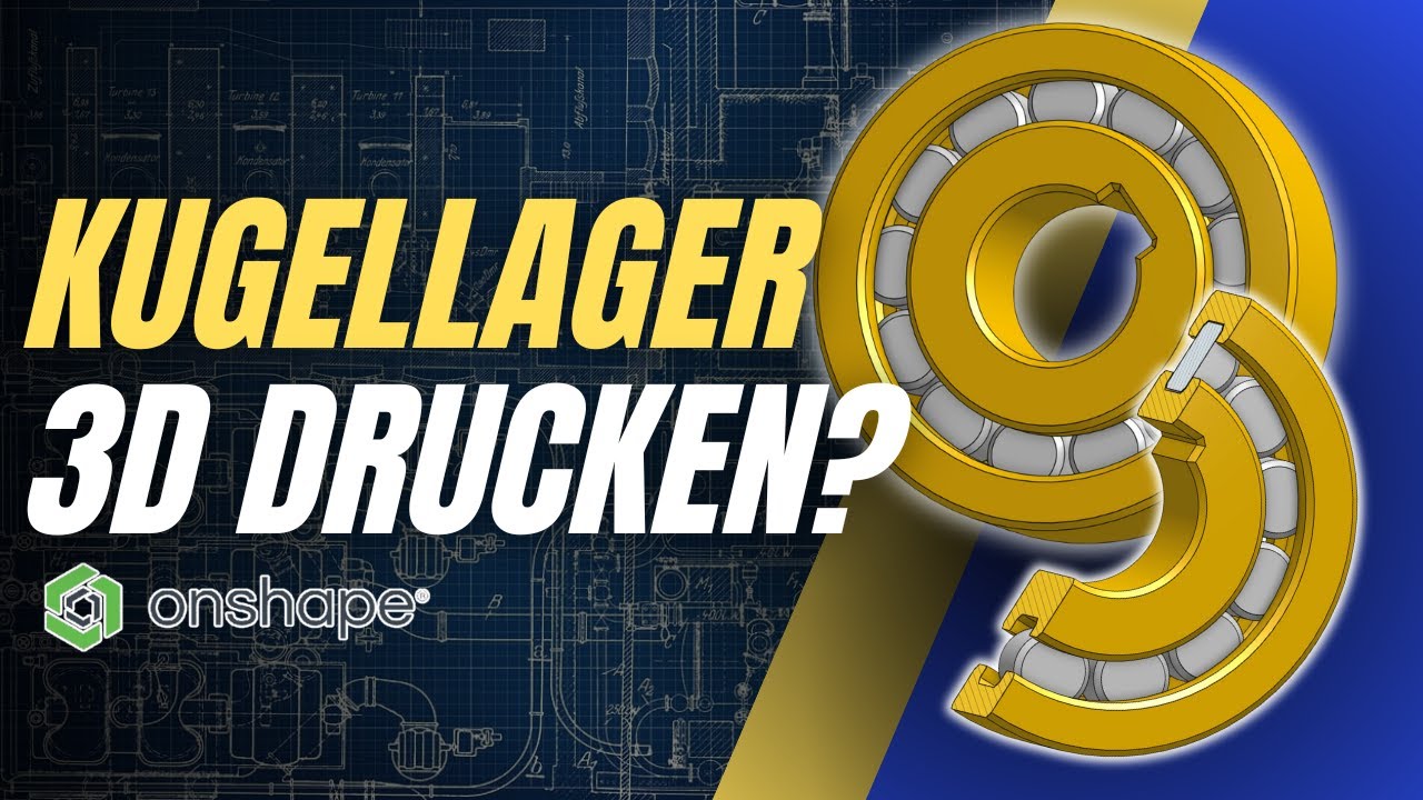 Kugellager und Zylinderlager mit einem 3D-Drucker selbst herstellen? Tutorial Deutsch
