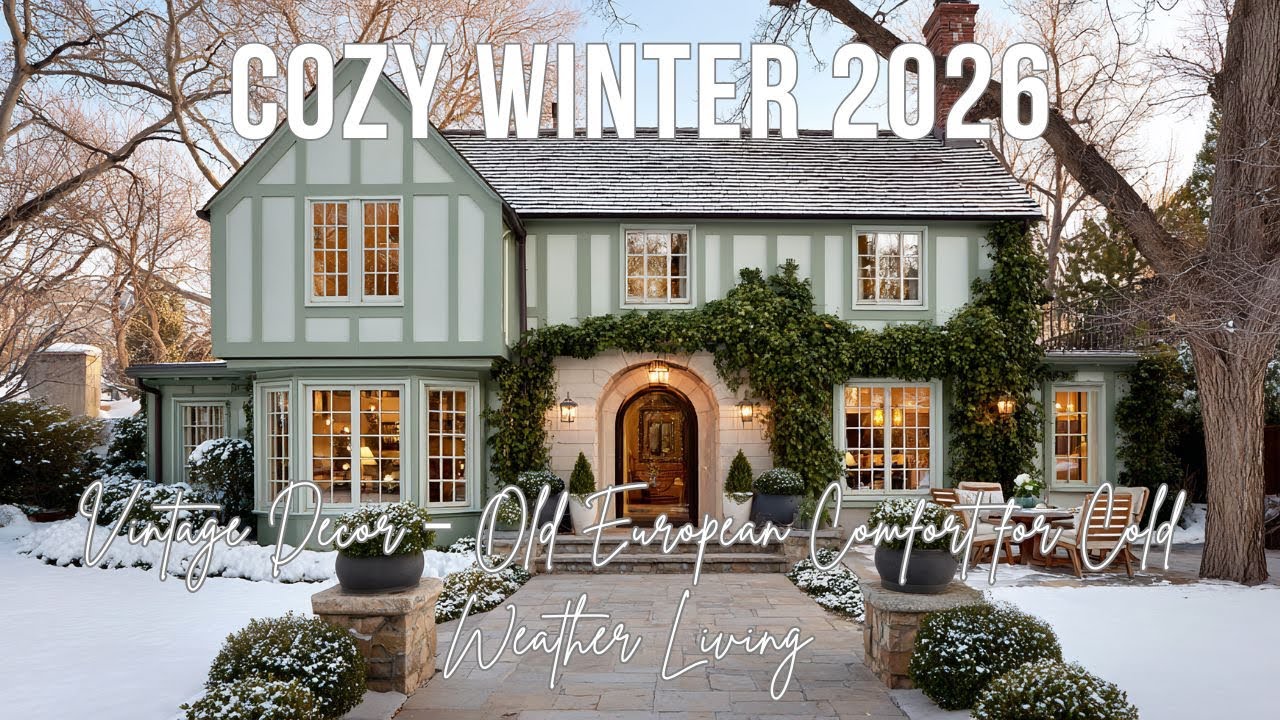 Cozy Winter 2026 Vintage Decor – Old European Comfort for Cold Weather Living