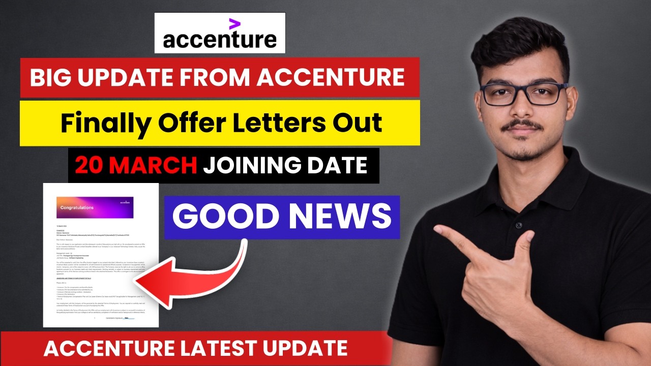 🔴 LIVE | accenture offer letter out | accenture phase 2 results | Accenture interview results