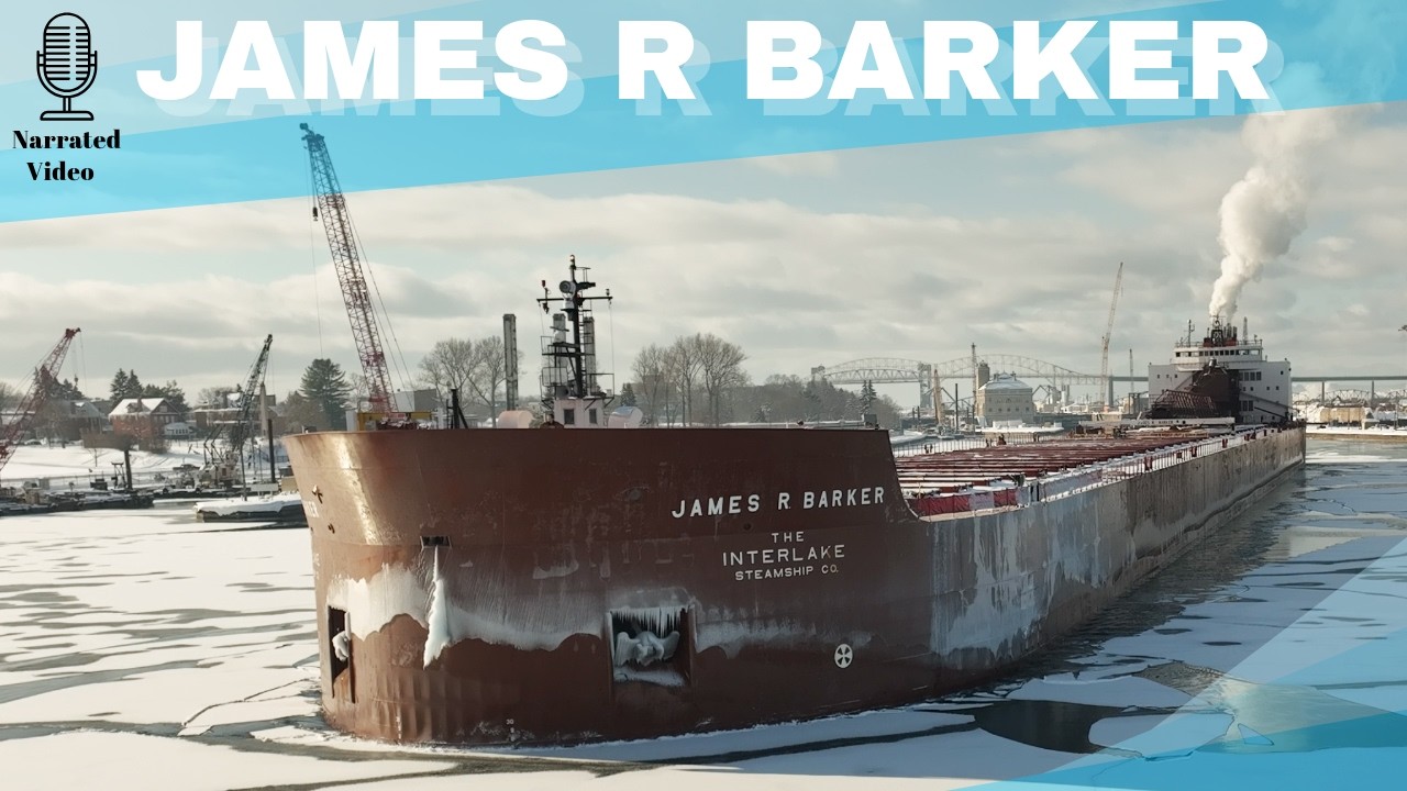 James R Barker’s last run 1 day before the Soo Locks closed for winter maintenance