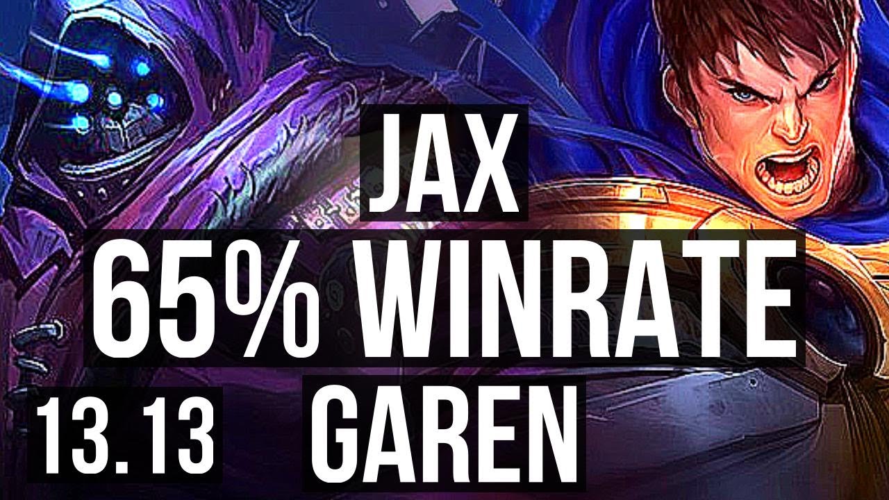 JAX vs GAREN (TOP) | 65% winrate, 7/2/5, Dominating | KR Master | 13.13