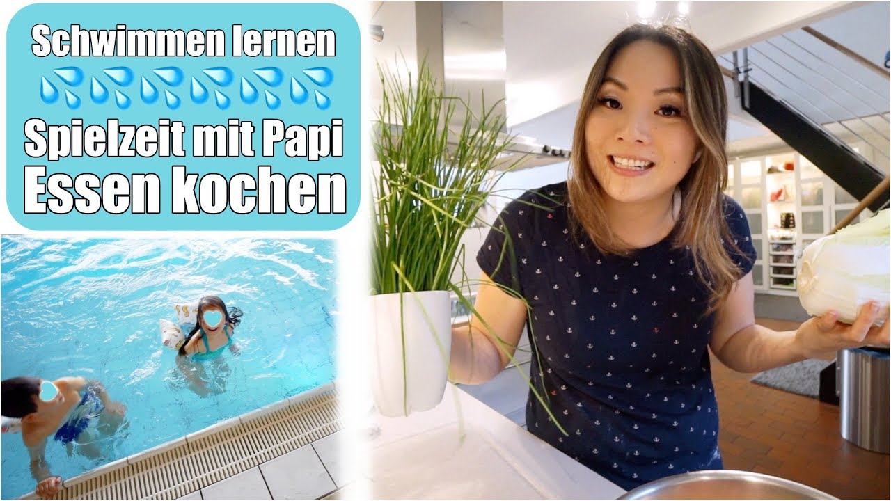 Die Kinder lernen Schwimmen 💦 Essen kochen: Jiaozi | Die Knöpfe sind da! Familienzeit | Mamiseelen