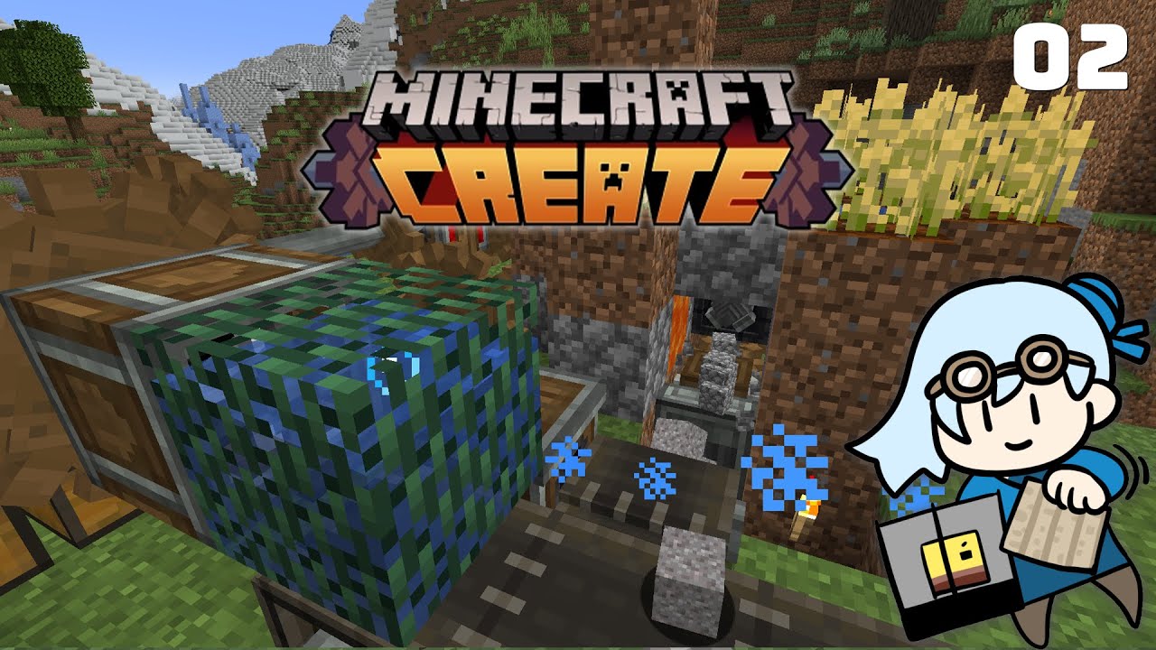 【Create実況解説】ブレイズを働かせてエレベーターを作ろう【Minecraft】