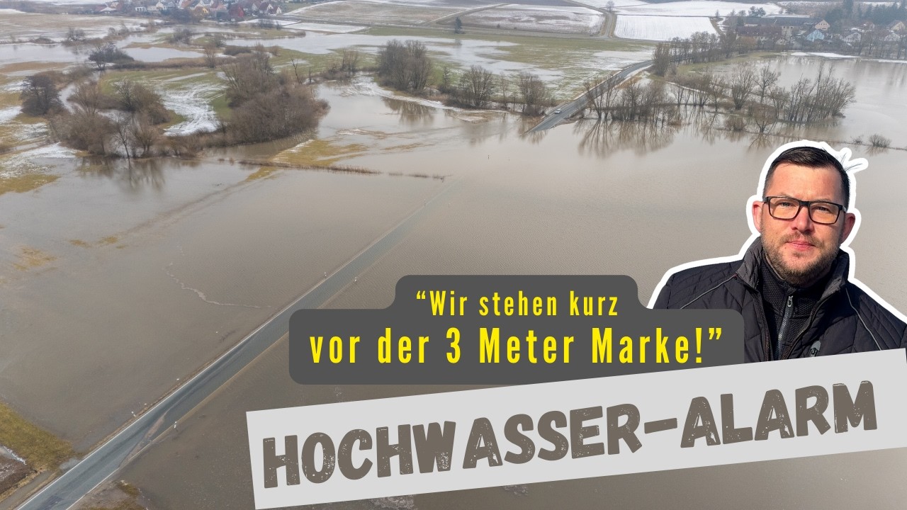 #Hochwasser #Alarm in #Bayern - Meldestufe 2 von 4 erreicht - Straßen #überflutet