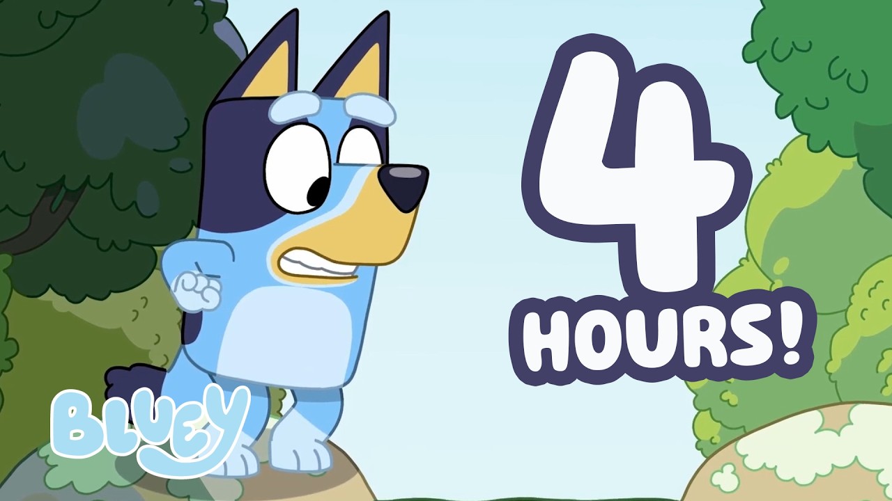 🔴LIVE: Will Bluey Make it Across The Creek? 😮💙 | 4 HOURS of Adventure! | Bluey