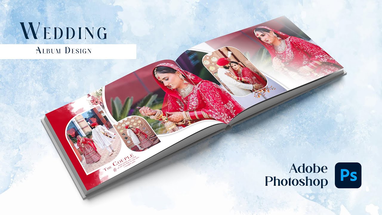 How to Create Wedding Album Design in Photoshop Tutorial @weddingalbumdesigns
