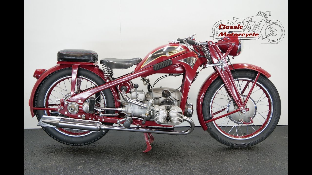 Z&uuml;ndapp KKS 500 1938 496cc 2 cyl ohv - starting up