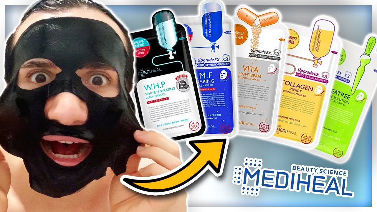 I tried ALL the MEDIHEAL sheet masks (N.M.F, Tea Tree, Collagen Impact, Vita LightBeam, W.H.P)