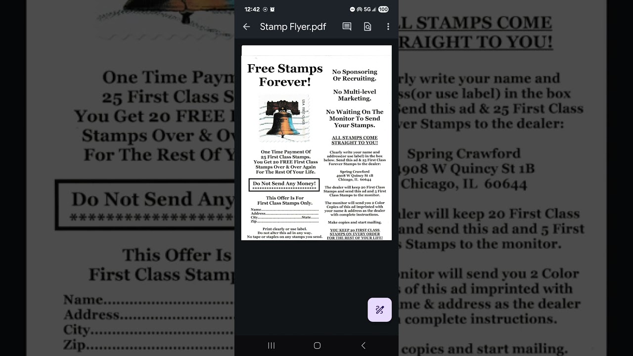 Free Stamps Forever Flyer!!!!!