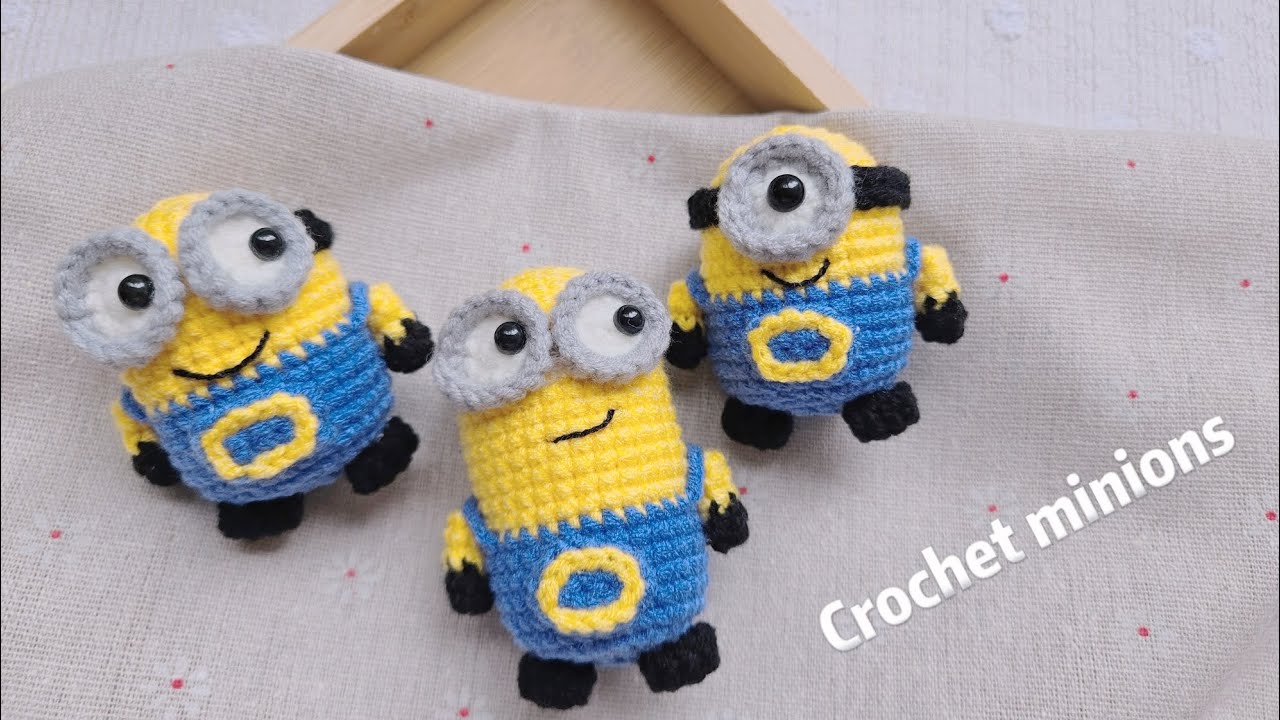 Crochet minions#crochet #handmade