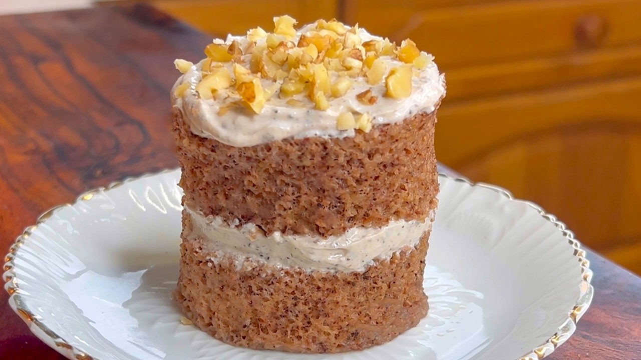 Быстрый кофейно-ореховый пирог (без муки и глютена!) 🍰☕