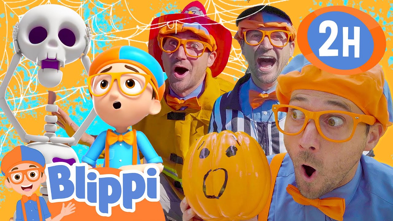 Blippi's SUPERSIZED Halloween! | 2 Hours of Blippi | Educational Videos for Kids