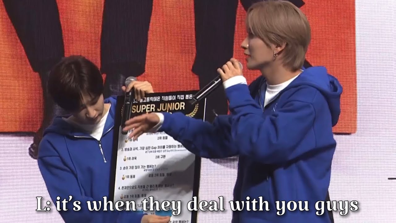 Super Junior poll made by the label staff