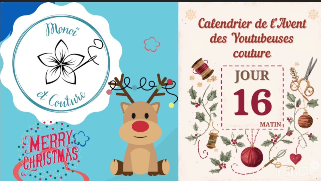Calendrier de l avent des youtubeuses couture jour 16