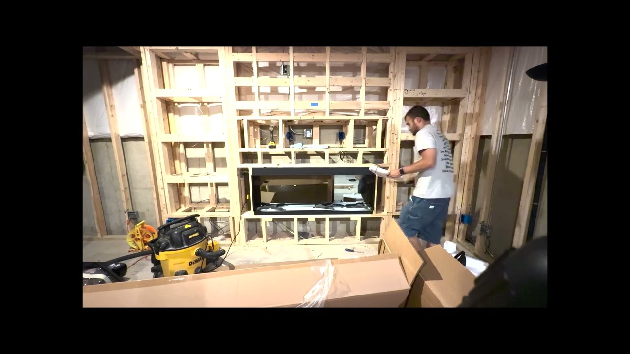 modern flames Orion set up #modernflames #diy #electric fireplace