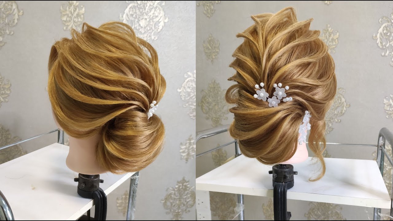 طريقة عمل شنيون ناعم وفخم 3D #hair #hairstyles #hairart #wedding
