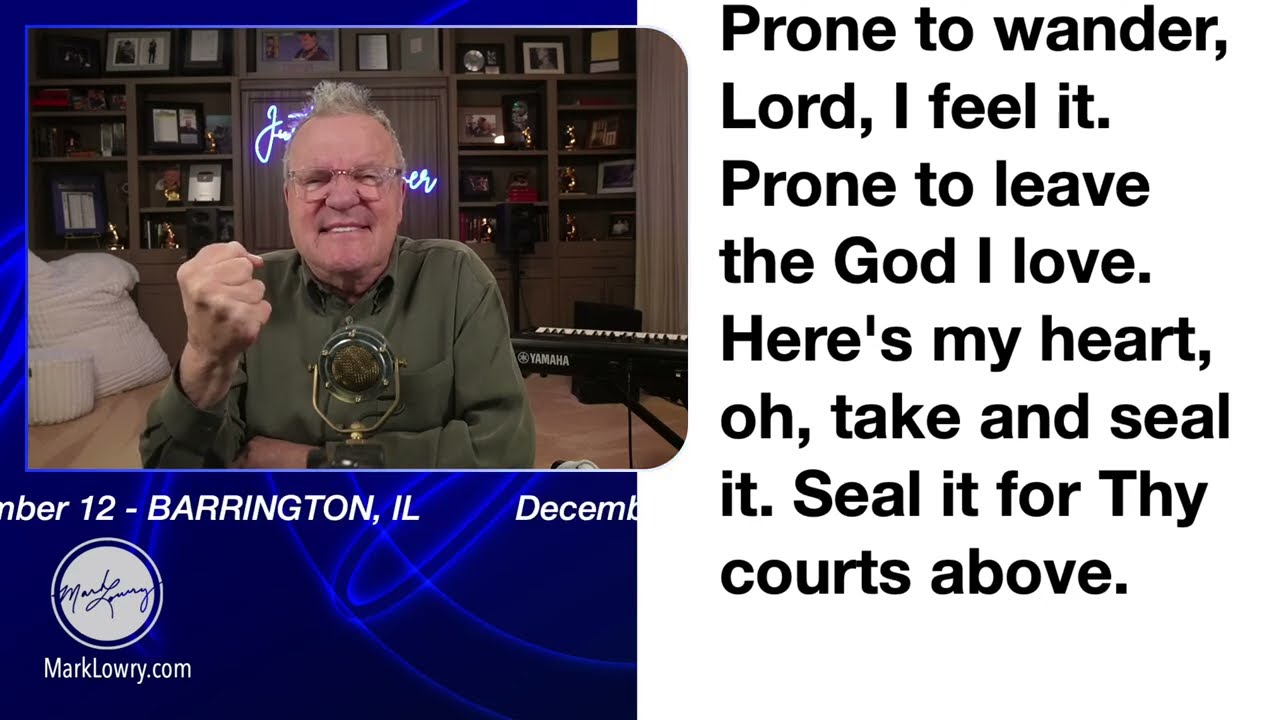 Join me for a lunch time sing along on #JustWhenever with #MarkLowry! Sit up straight and sing!