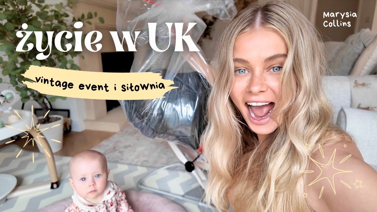 £15 ZA SKÓRZANĄ KURTKĘ?! VINTAGE EVENT W UK 🇬🇧 i siłownia z bobasem 💪🏻👶🏼