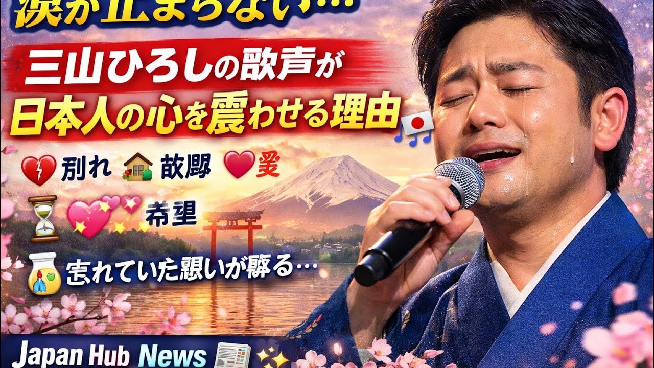 涙が止まらない…三山ひろしの歌声が日本人の心を震わせる理由 🇯🇵🎶Japan Hub News 