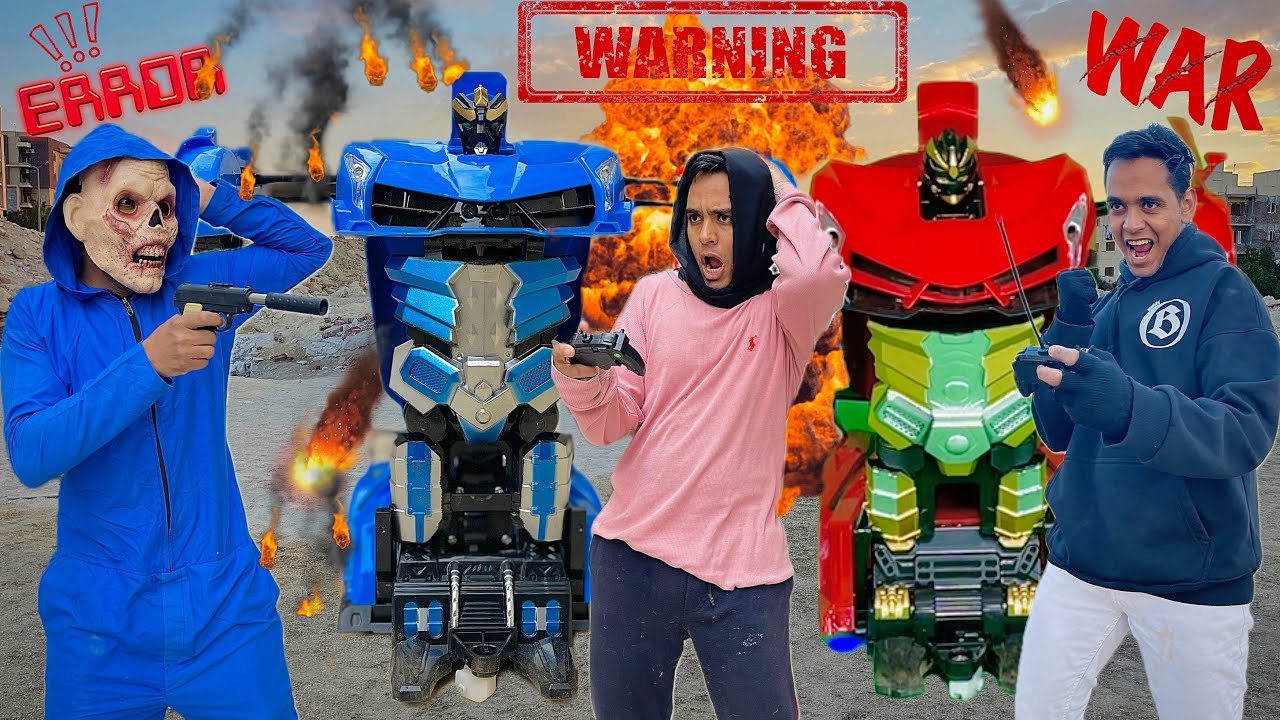 لما تلاقي عربية في الشارع بتتحول لانسان آلي _ ( الجزء الثاني )🤖😱 / Bassem Otaka/ اوتاكا