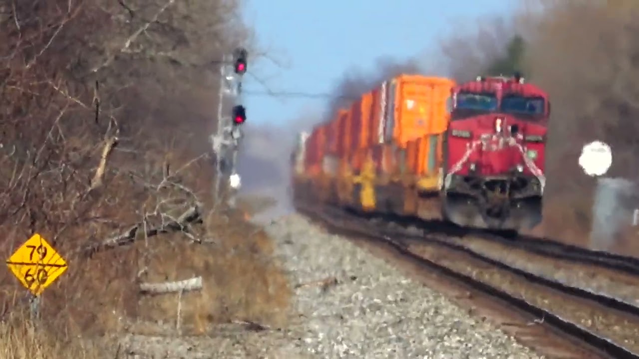 Car Shaking So Much Looks Like It Will Derail. CSX and CPKC Trains Meet. Amtrak 48 Speeds By + More!