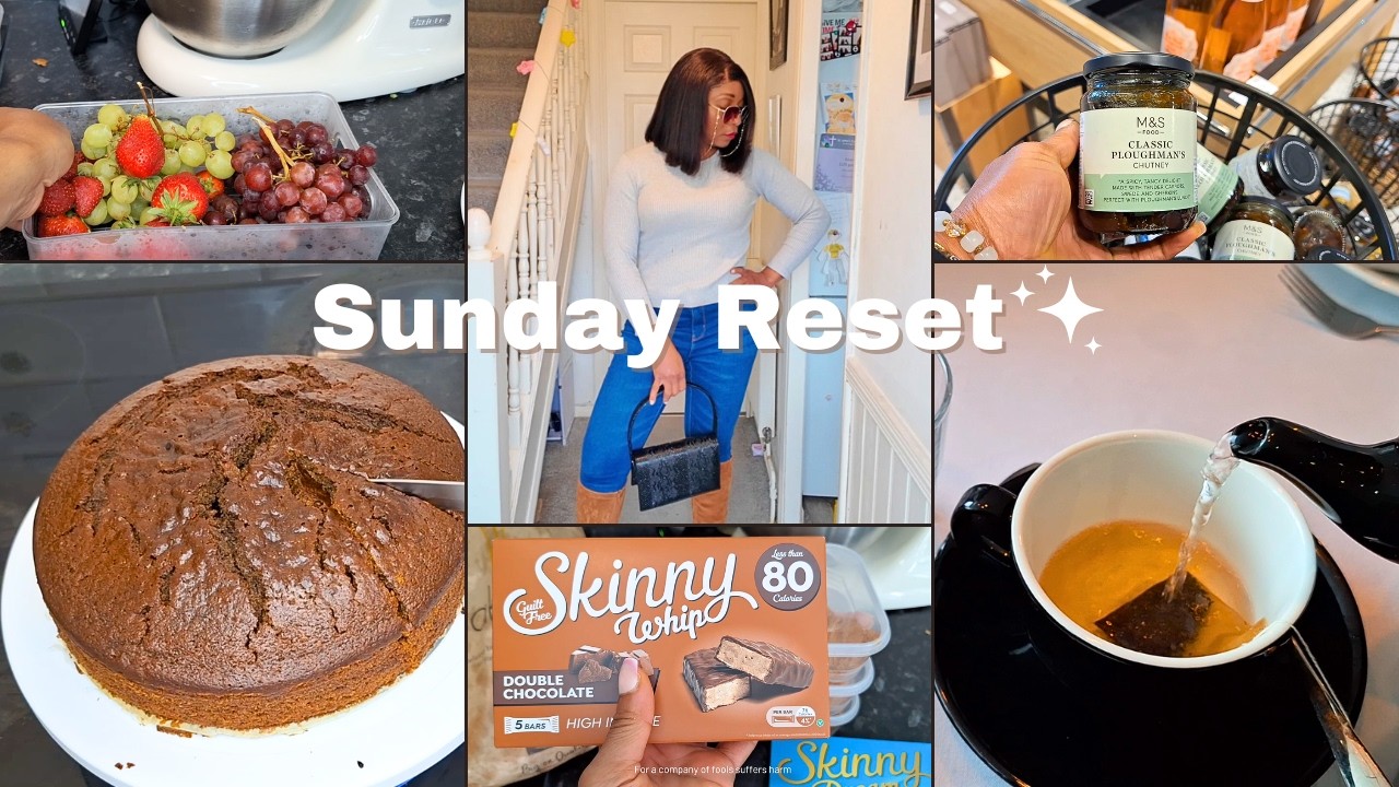 Realistic Sunday Reset Vlog | School Lunches, Grocery Shopping + Cooking & Baking. Week updates