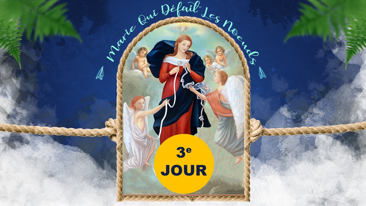 Jeûne du Vendredi et 3e Jr de la Neuvaine à Marie qui Défait les Noeuds | 3 Mai 2024 (Sacre Coeur)