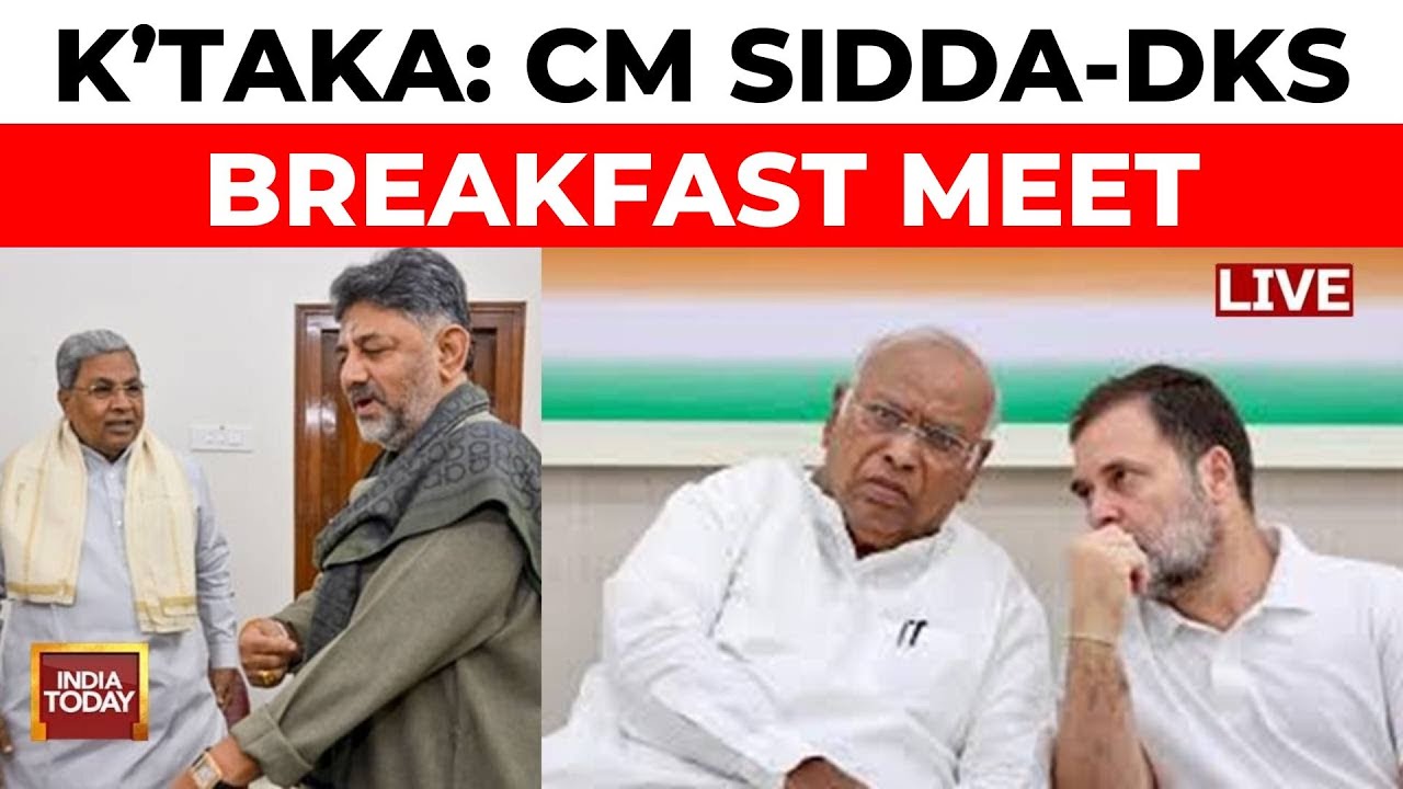Karnataka News LIVE: Siddaramaiah, DK Shivakumar Hold Second Breakfast Meet Amid Leadership Deadlock