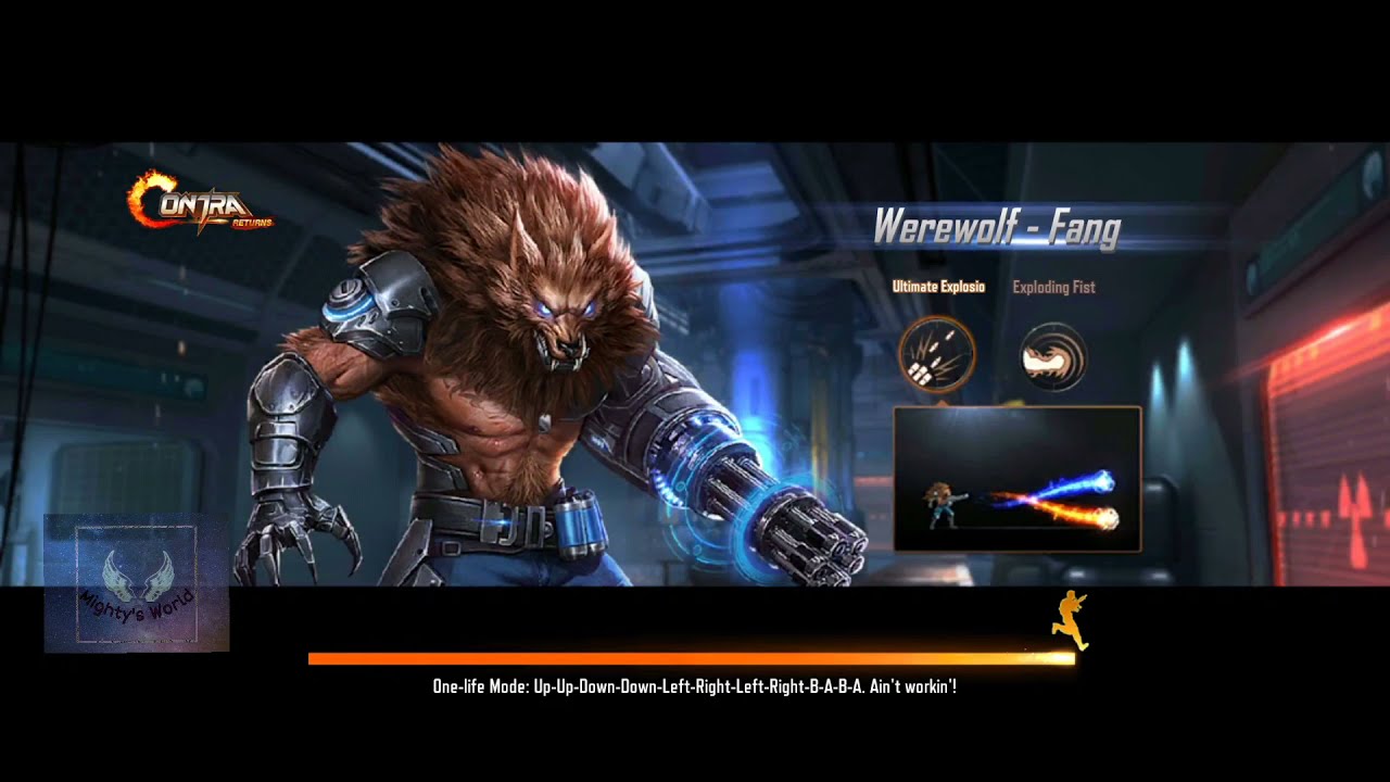 Contra Returns - One-Life Mode Difficulty : Nightmare (Reward Free Skin).